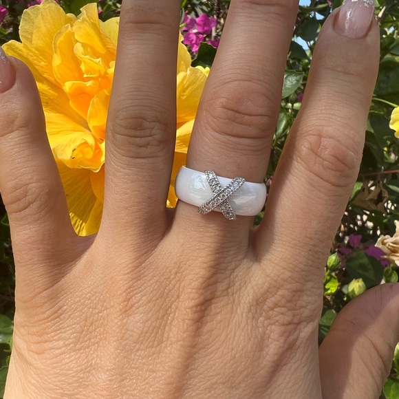 Fashion Jewelry Woman Rings Ceramic Rings Gift For Wedding - Picture 5 of 5